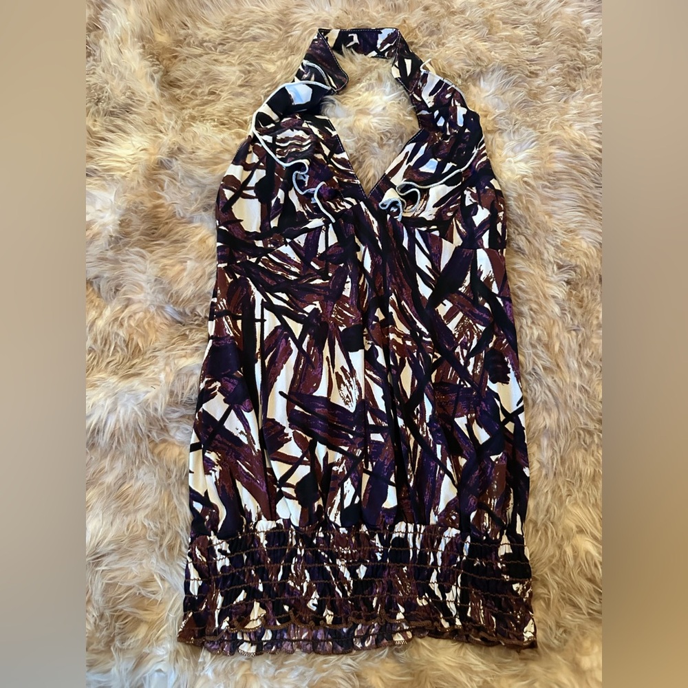 XOXO Abstract Halter Top